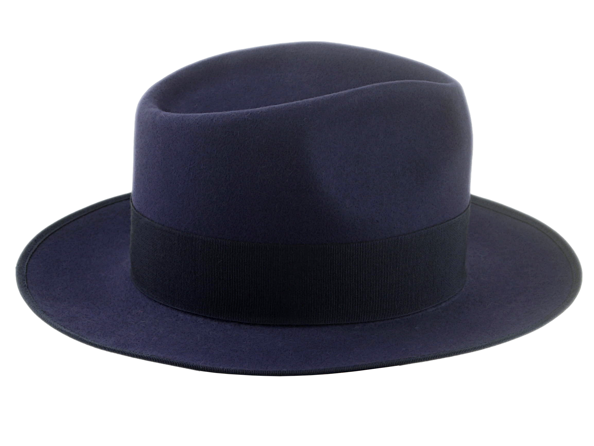 Beaver Felt Fedora Hat For Men | The CASTOR | Custom Handmade Hats Agnoulita Hats 5 | Beaver fur felt, Blue, Center-dent, Custom Beaver Fedora, Navy