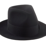 Black Fedora Hat For Men | The CASTOR | Custom Handmade Hats Agnoulita Hats 6 | Beaver fur felt, Black, Center-dent, Custom Beaver Fedora