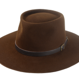 Wide Brim Cowboy Hat | The CENTAUR | Custom Handmade Hats Agnoulita Hats 1 | Brown, Rabbit fur felt, Teardrop, Umber Brown, Western Style