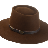 Wide Brim Cowboy Hat | The CENTAUR | Custom Handmade Hats Agnoulita Hats 3 | Brown, Rabbit fur felt, Teardrop, Umber Brown, Western Style