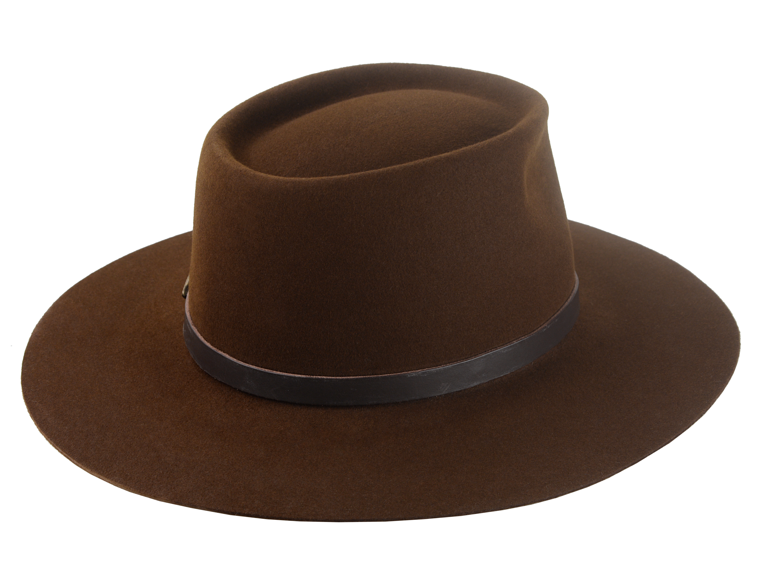 Wide Brim Cowboy Hat | The CENTAUR | Custom Handmade Hats Agnoulita Hats 4 | Brown, Rabbit fur felt, Teardrop, Umber Brown, Western Style