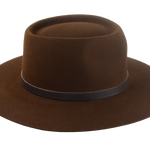 Wide Brim Cowboy Hat | The CENTAUR | Custom Handmade Hats Agnoulita Hats 5 | Brown, Rabbit fur felt, Teardrop, Umber Brown, Western Style