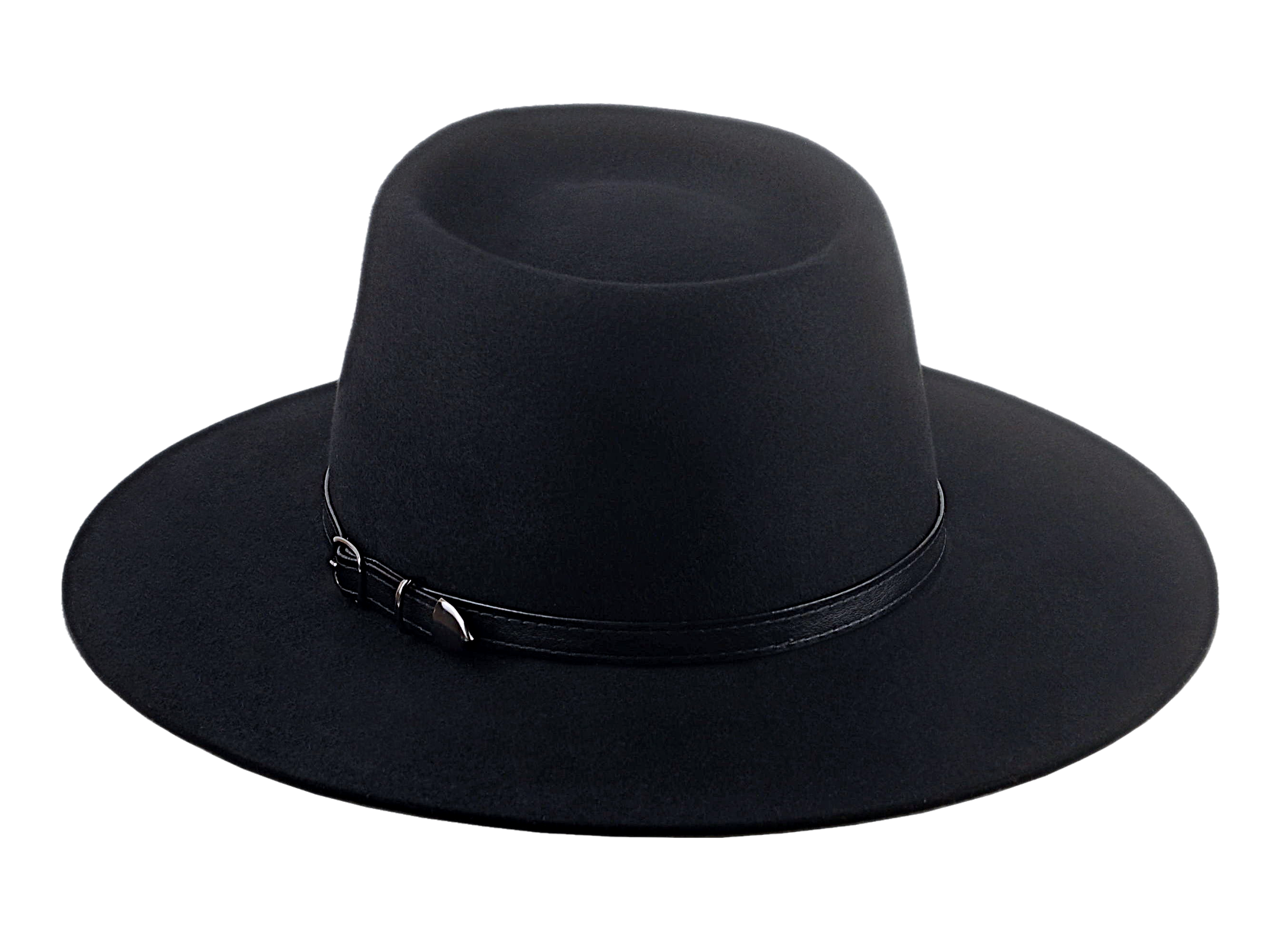 Wide Brim Cowboy Hat | The CENTAUR | Custom Handmade Hats Agnoulita Hats 3 | Black, Rabbit fur felt, Teardrop, Western Style