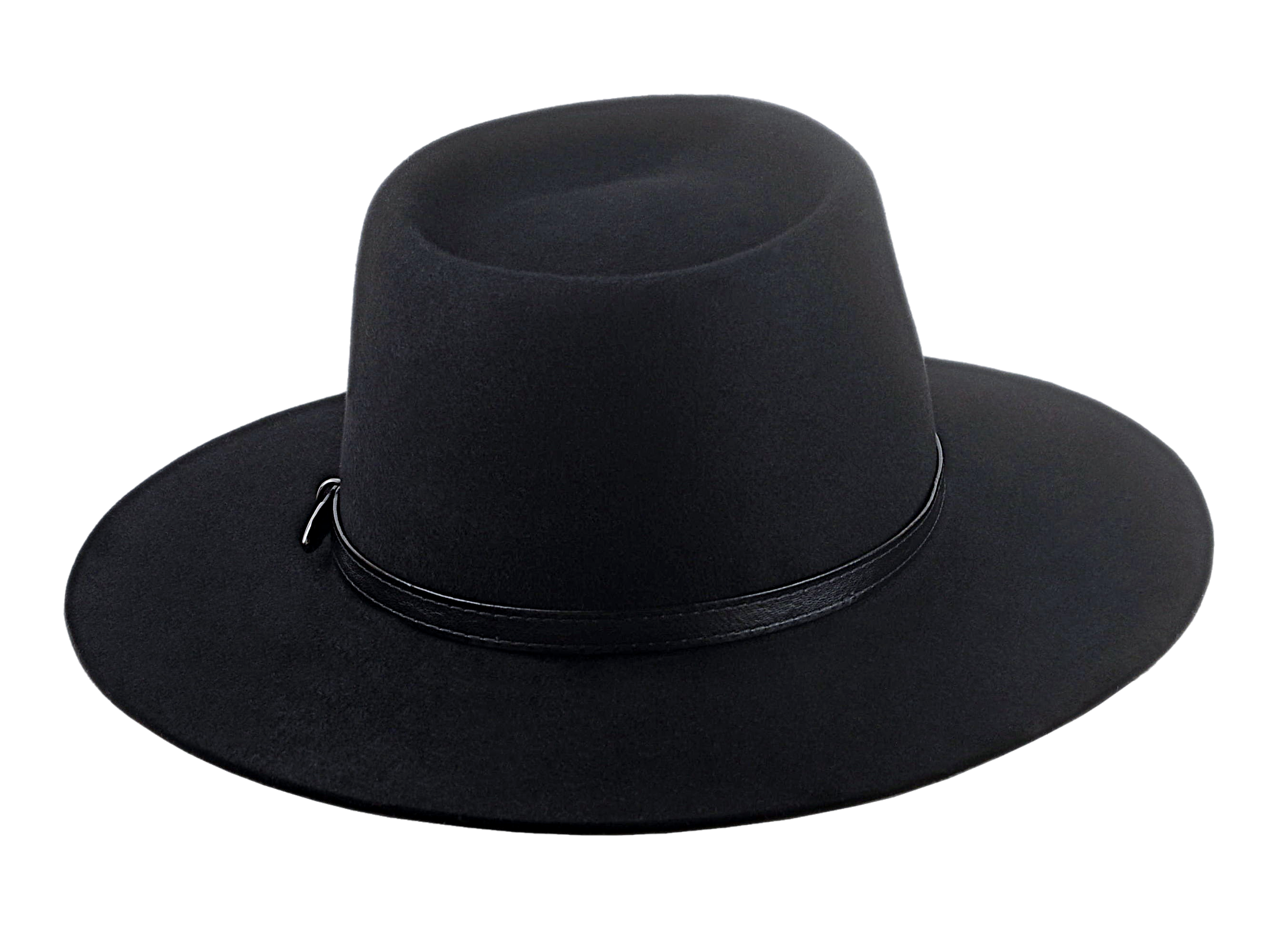 Wide Brim Cowboy Hat | The CENTAUR | Custom Handmade Hats Agnoulita Hats 4 | Black, Rabbit fur felt, Teardrop, Western Style