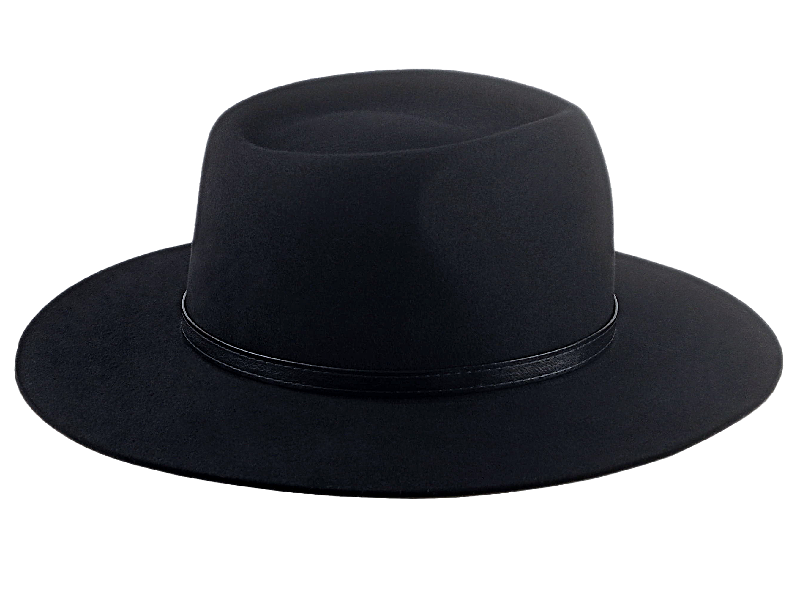 Wide Brim Cowboy Hat | The CENTAUR | Custom Handmade Hats Agnoulita Hats 5 | Black, Rabbit fur felt, Teardrop, Western Style