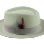 Medium Crown Fedora | The CLUBBER | Custom Handmade Hats Agnoulita Hats 2 | Blue, Light Blue, Men's Fedora, Rabbit fur felt, Teardrop