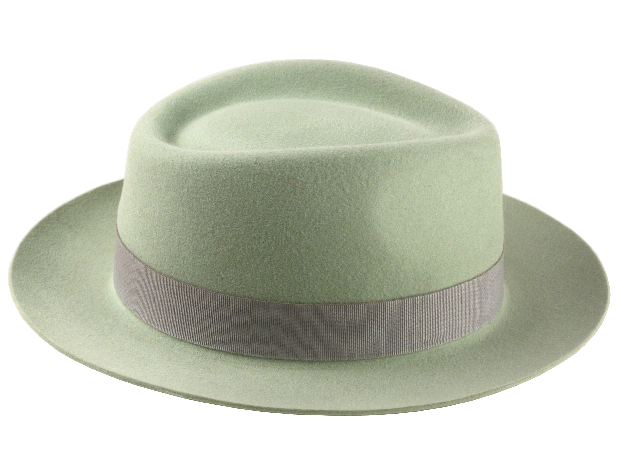 Medium Crown Fedora | The CLUBBER | Custom Handmade Hats Agnoulita Hats 5 | Blue, Light Blue, Men's Fedora, Rabbit fur felt, Teardrop