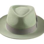 Medium Crown Fedora | The CLUBBER | Custom Handmade Hats Agnoulita Hats 6 | Blue, Light Blue, Men's Fedora, Rabbit fur felt, Teardrop
