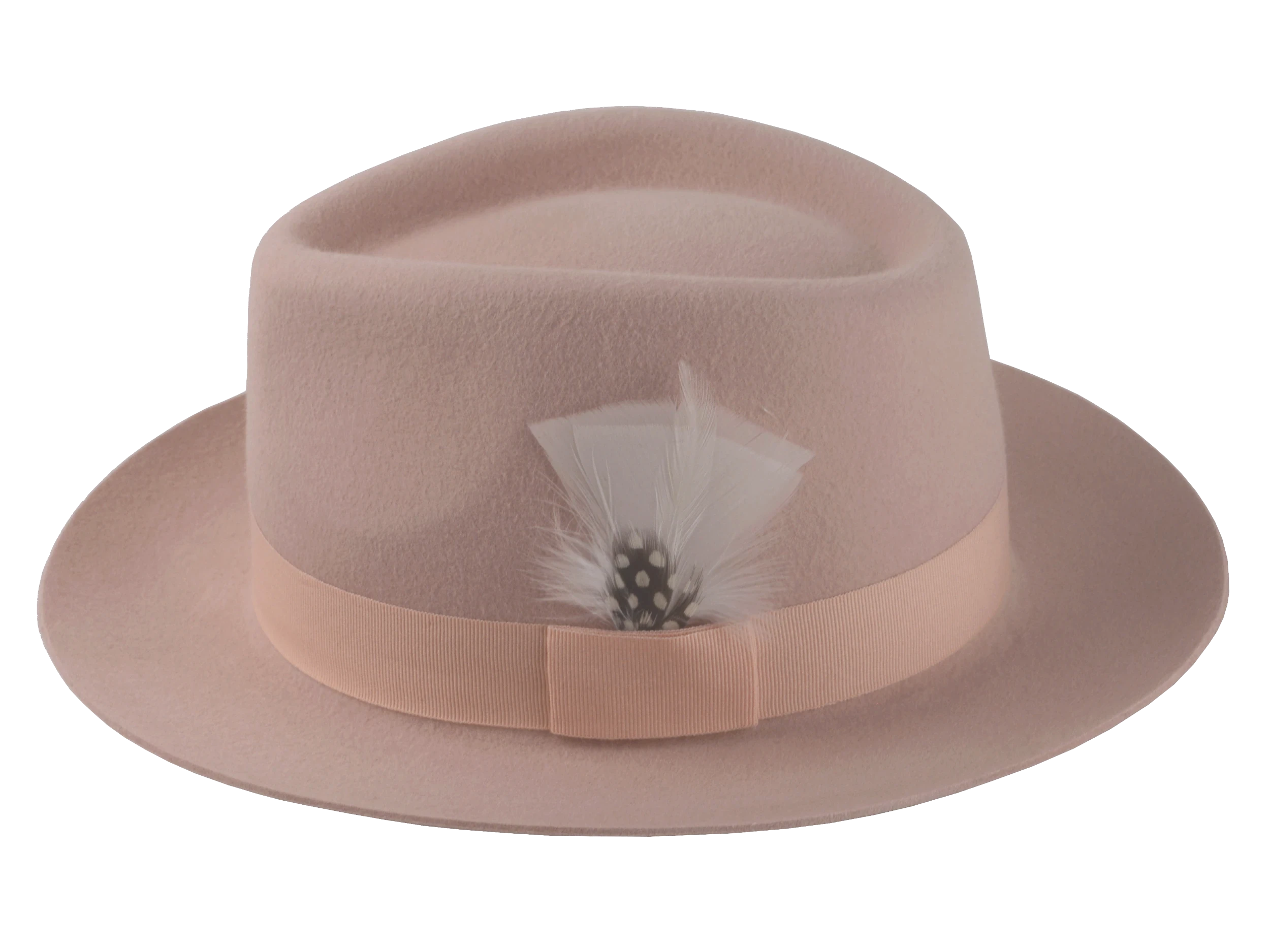 The Clubber: Detailed view of the grosgrain ribbon hatband | Agnoulita Hats