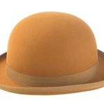 Men's Classic Bowler Hat | The COKE | Custom Handmade Hats Agnoulita Hats 5 | Bowler Hat, Burnt Orange, Rabbit fur felt, Round Crown