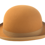 Men's Classic Bowler Hat | The COKE | Custom Handmade Hats Agnoulita Hats 5 | Bowler Hat, Burnt Orange, Rabbit fur felt, Round Crown