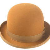Men's Classic Bowler Hat | The COKE | Custom Handmade Hats Agnoulita Hats 6 | Bowler Hat, Burnt Orange, Rabbit fur felt, Round Crown