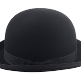 Classic Bowler Hat for Men | The COKE | Custom Handmade Hats Agnoulita Hats 2 | Black, Bowler Hat, Rabbit fur felt, Round Crown