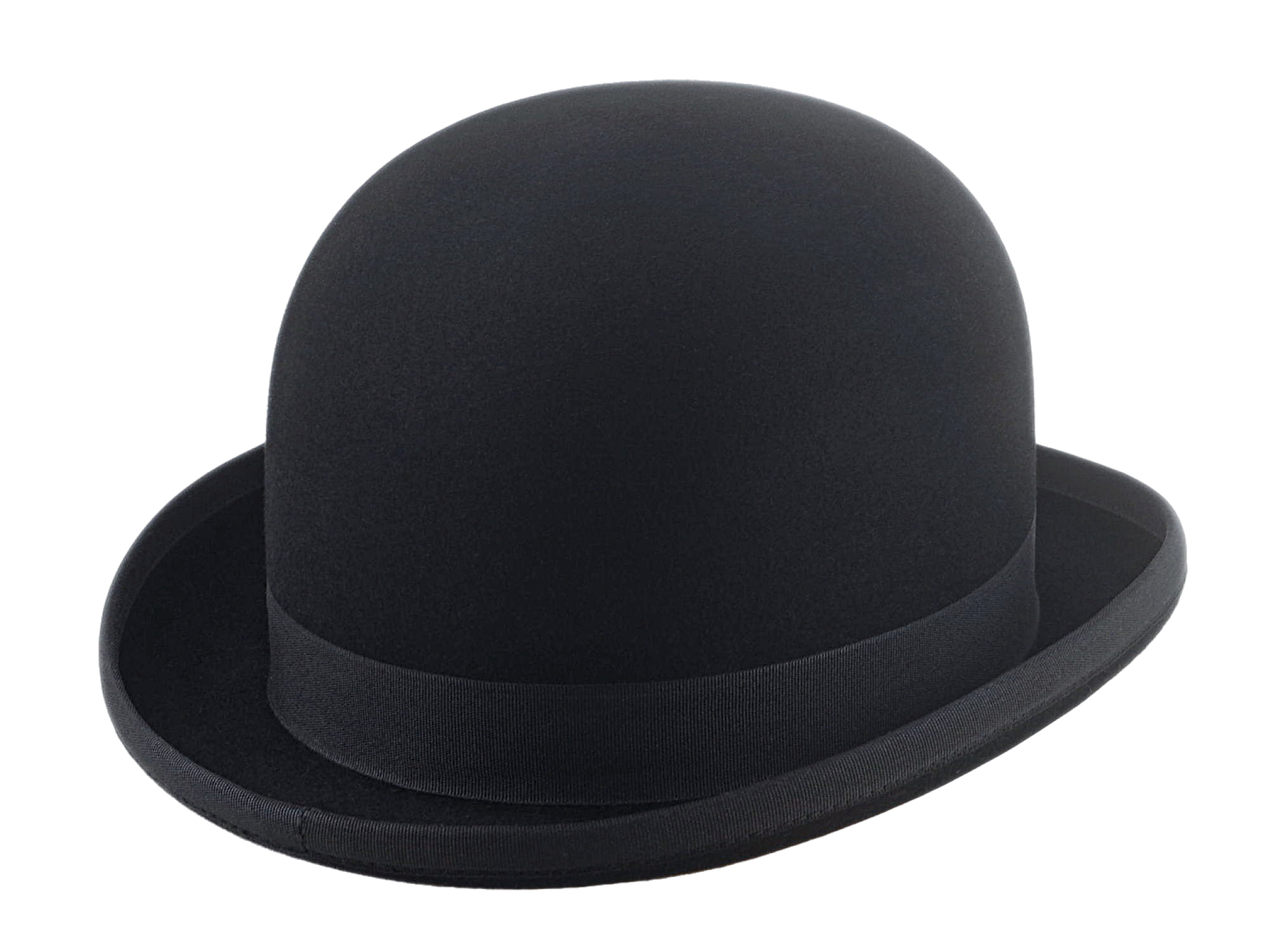 Classic Bowler Hat for Men | The COKE | Custom Handmade Hats Agnoulita Hats 4 | Black, Bowler Hat, Rabbit fur felt, Round Crown