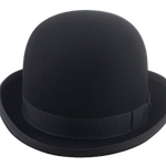 Classic Bowler Hat for Men | The COKE | Custom Handmade Hats Agnoulita Hats 6 | Black, Bowler Hat, Rabbit fur felt, Round Crown