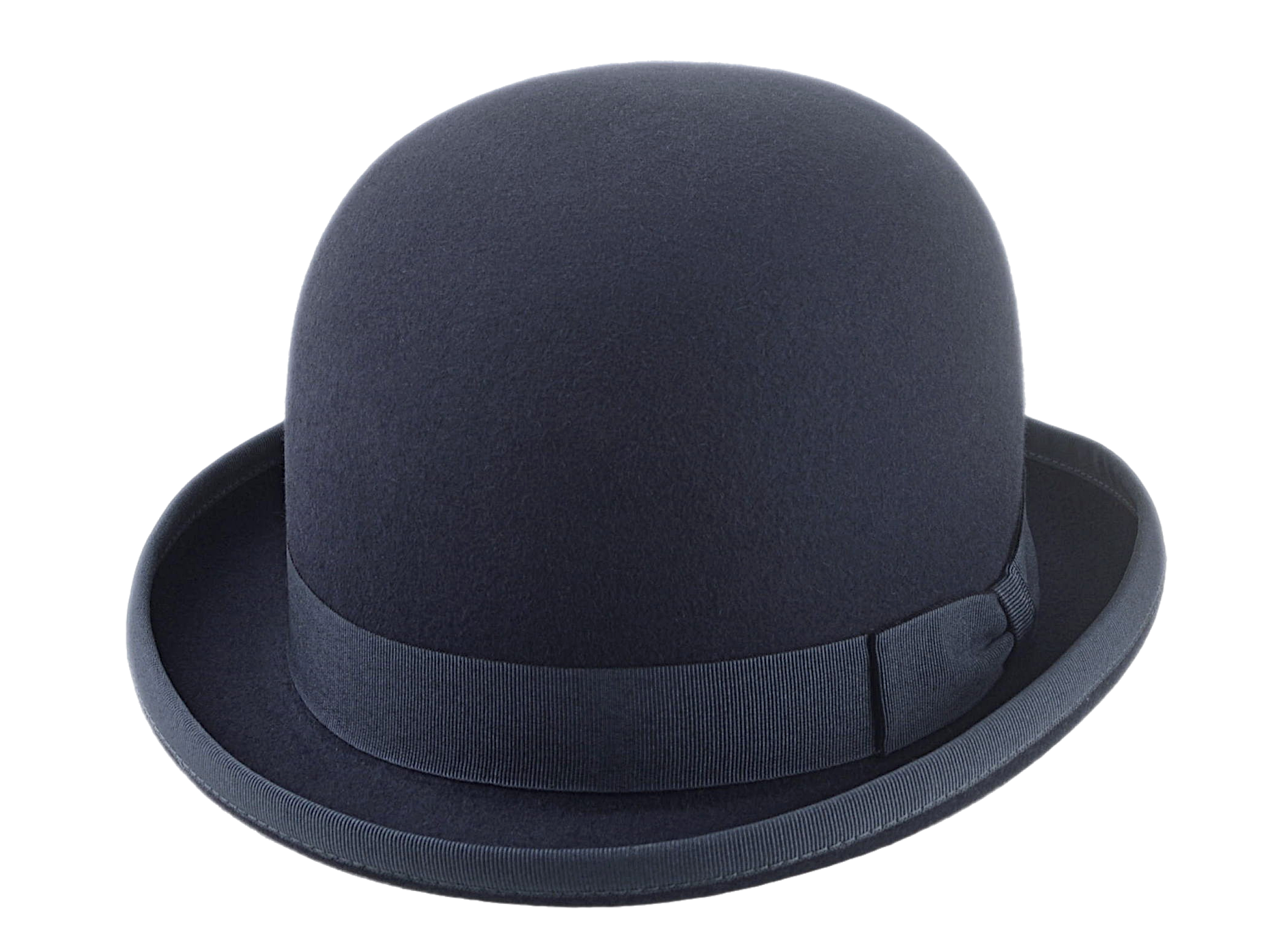 Classic Bowler Hat for Men | The COKE | Custom Handmade Hats Agnoulita Hats 1 | Bowler Hat, Dark Grey, Rabbit fur felt, Round Crown