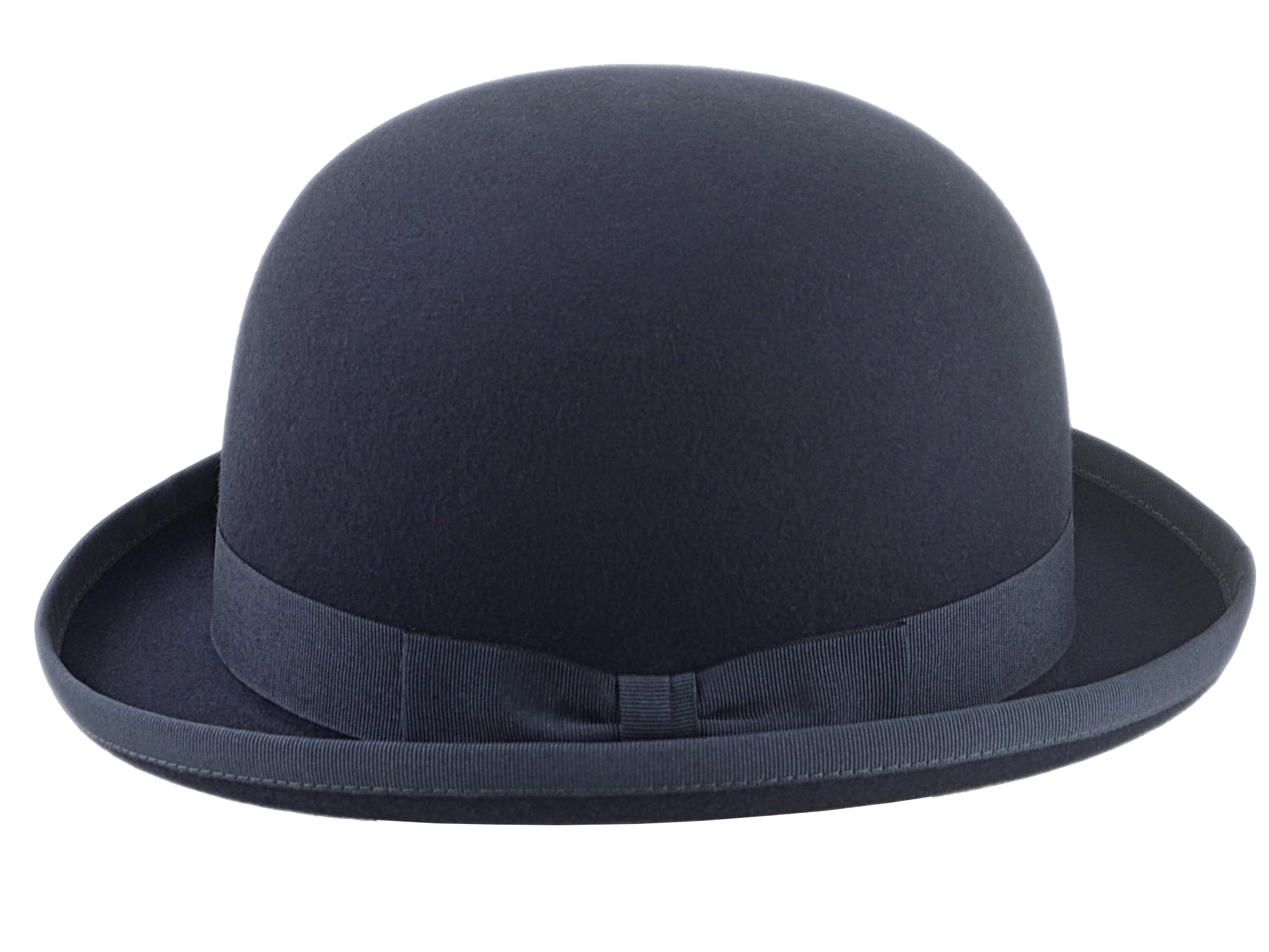 Classic Bowler Hat for Men | The COKE | Custom Handmade Hats Agnoulita Hats 2 | Bowler Hat, Dark Grey, Rabbit fur felt, Round Crown