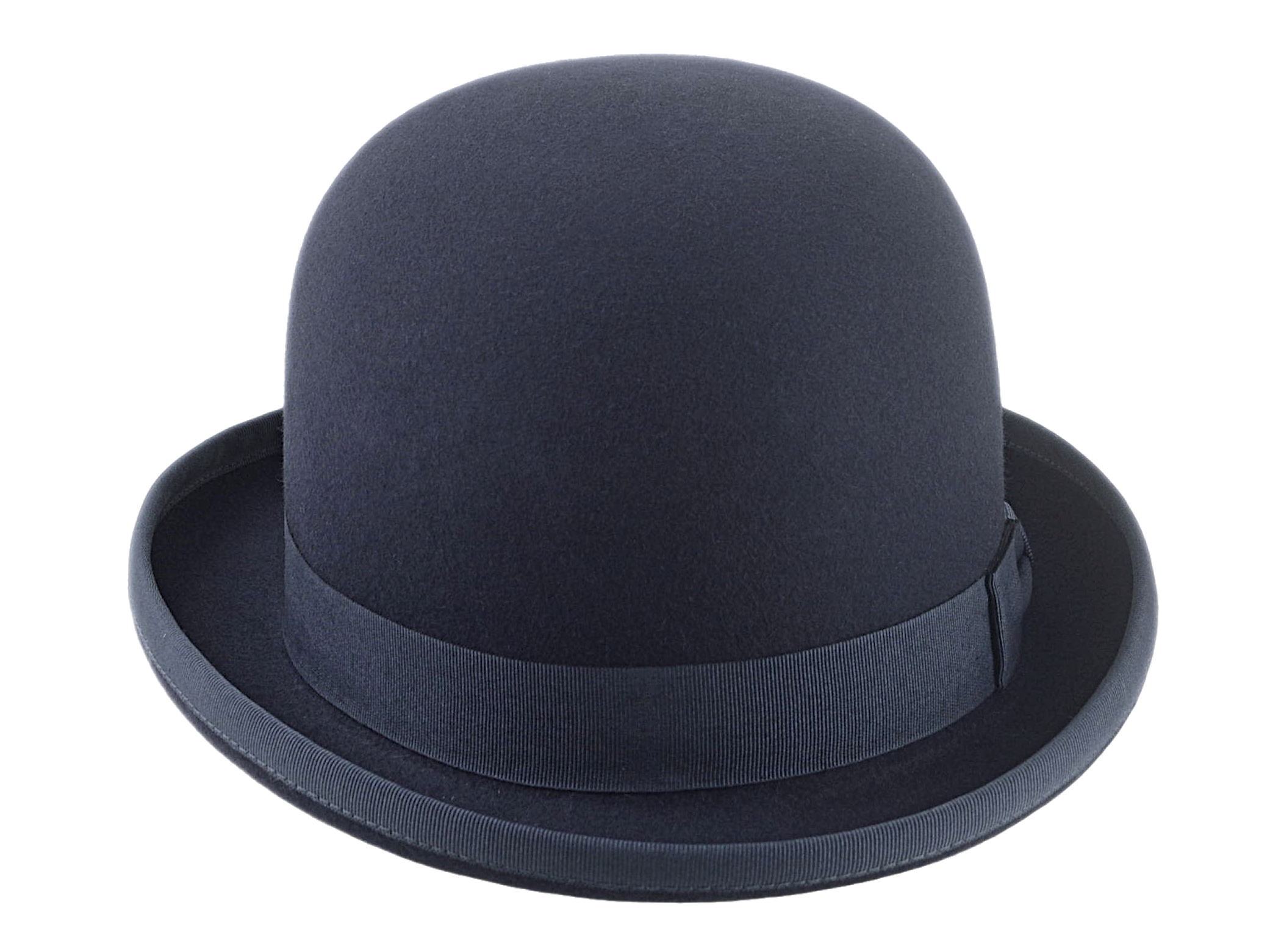 Classic Bowler Hat for Men | The COKE | Custom Handmade Hats Agnoulita Hats 4 | Bowler Hat, Dark Grey, Rabbit fur felt, Round Crown
