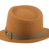 The Colombo - Ginger Premium Fur Felt Trilby Fedora Hat  For Men or Women | Agnoulita Quality Custom Hats 3