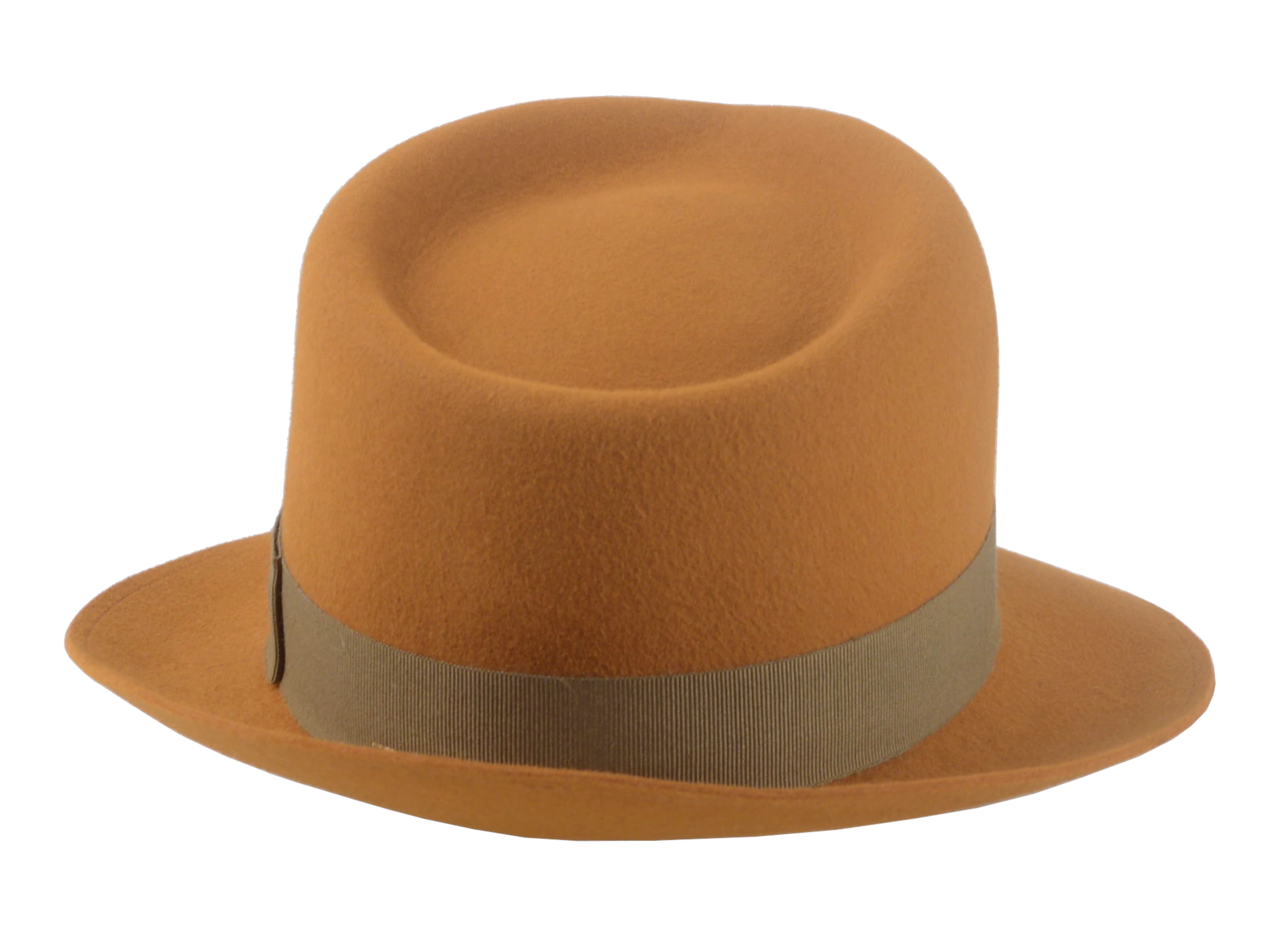 The Colombo - Ginger Premium Fur Felt Trilby Fedora Hat  For Men or Women | Agnoulita Quality Custom Hats 4