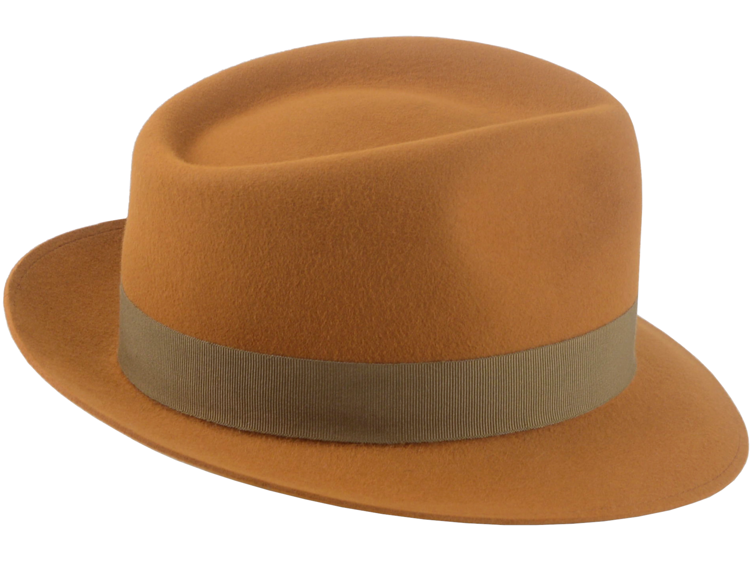 The Colombo - Ginger Premium Fur Felt Trilby Fedora Hat  For Men or Women | Agnoulita Quality Custom Hats 5