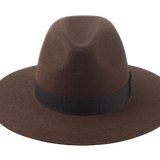 Wide Brim Fedora | The CROWN | Custom Handmade Hats Agnoulita Hats 6 | Brown, Rabbit fur felt, Teardrop, Wide Brim Fedora