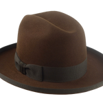 Cattleman Crown Fedora | The DAKOTA | Custom Handmade Hats Agnoulita Hats 3 | Brown, Cattleman, Rabbit fur felt, Western Style