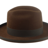 Cattleman Crown Fedora | The DAKOTA | Custom Handmade Hats Agnoulita Hats 5 | Brown, Cattleman, Rabbit fur felt, Western Style