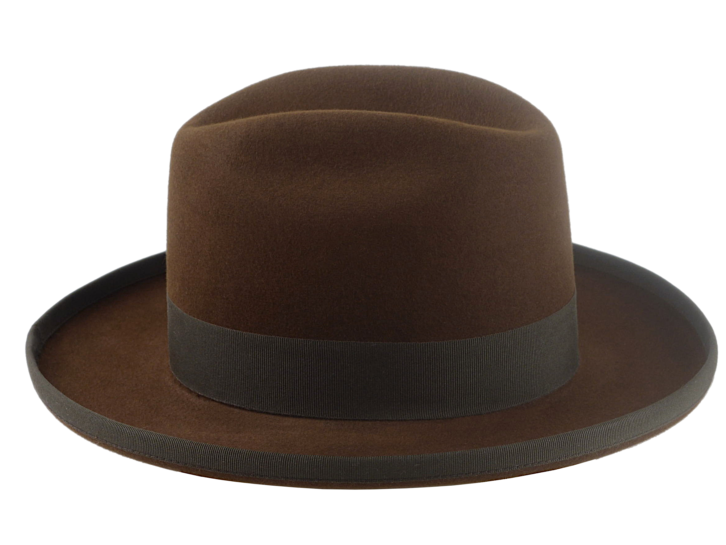 Cattleman Crown Fedora | The DAKOTA | Custom Handmade Hats Agnoulita Hats 5 | Brown, Cattleman, Rabbit fur felt, Western Style