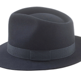 Classic Teardrop Fedora | The DIPLOMAT | Custom Handmade Hats Agnoulita Hats 2 | Dark Grey, Rabbit fur felt, Teardrop, Unisex Fedora