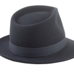 Classic Teardrop Fedora | The DIPLOMAT | Custom Handmade Hats Agnoulita Hats 4 | Dark Grey, Rabbit fur felt, Teardrop, Unisex Fedora
