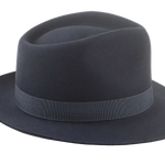 Classic Teardrop Fedora | The DIPLOMAT | Custom Handmade Hats Agnoulita Hats 5 | Dark Grey, Rabbit fur felt, Teardrop, Unisex Fedora