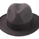 The Dogal: Frontal perspective emphasizing the pinch front crown and hatband | Agnoulita Hats