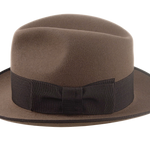 Retro Style Fedora For Men | The DOGAL | Custom Handmade Hats Agnoulita Hats 2 | Brown, Center-dent, Men's Fedora, Rabbit fur felt