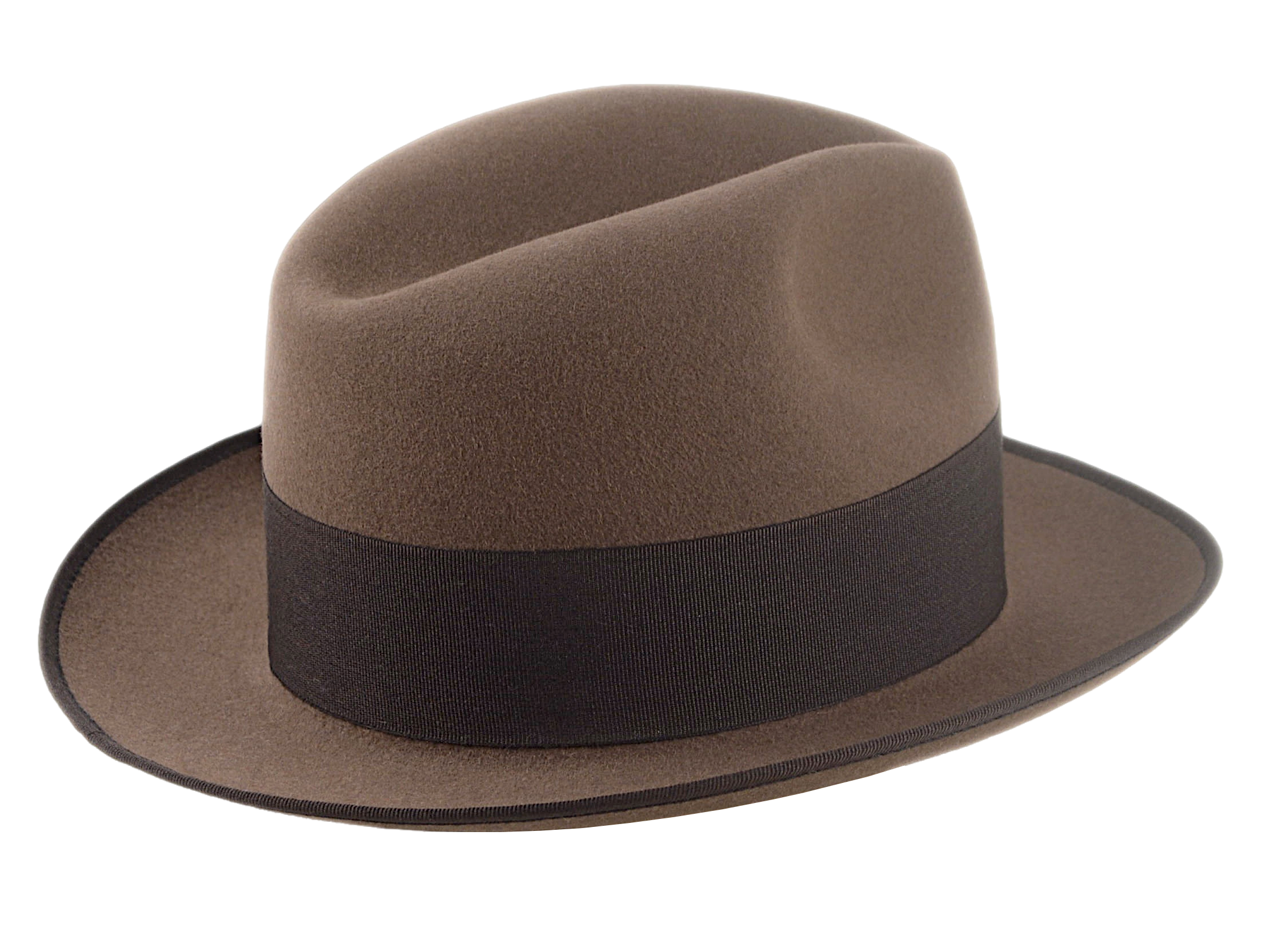 Retro Style Fedora For Men | The DOGAL | Custom Handmade Hats Agnoulita Hats 4 | Brown, Center-dent, Men's Fedora, Rabbit fur felt