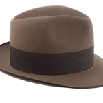 Retro Style Fedora For Men | The DOGAL | Custom Handmade Hats Agnoulita Hats 5 | Brown, Center-dent, Men's Fedora, Rabbit fur felt