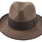Retro Style Fedora For Men | The DOGAL | Custom Handmade Hats Agnoulita Hats 6 | Brown, Center-dent, Men's Fedora, Rabbit fur felt