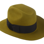 The Dover Fedora: a blend of vintage and contemporary design elements, displayed at an angle | Agnoulita Hats