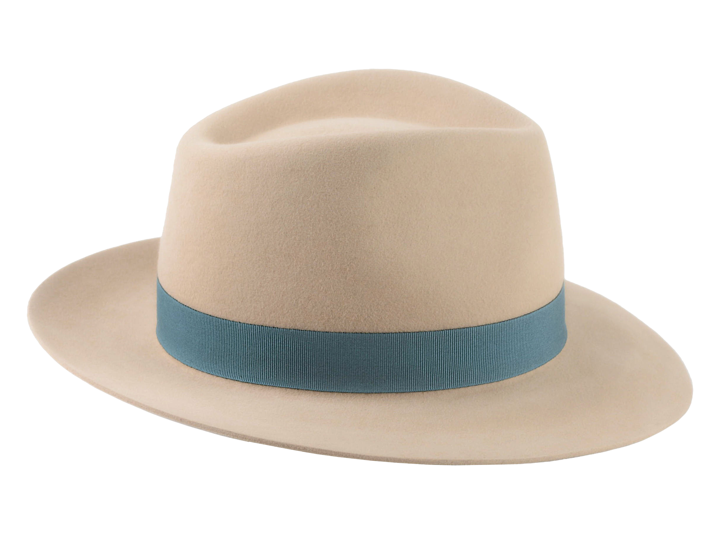 Men's Fedora | The DRAKE | Custom Handmade Hats Agnoulita Hats 5 | Camel, Men's Fedora, Rabbit fur felt, Teardrop