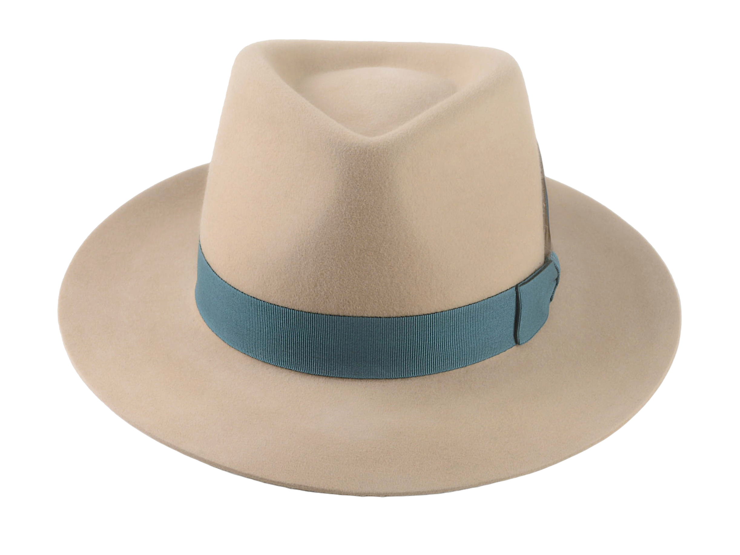 Men's Fedora | The DRAKE | Custom Handmade Hats Agnoulita Hats 6 | Camel, Men's Fedora, Rabbit fur felt, Teardrop