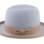 Homburg Fedora Hat For Men | The EARL | Custom Handmade Hats Agnoulita Hats 2 | Grey, Homburg Fedora, Rabbit fur felt, Single-crease