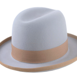 Homburg Fedora Hat For Men | The EARL | Custom Handmade Hats Agnoulita Hats 4 | Grey, Homburg Fedora, Rabbit fur felt, Single-crease