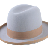 Homburg Fedora Hat For Men | The EARL | Custom Handmade Hats Agnoulita Hats 4 | Grey, Homburg Fedora, Rabbit fur felt, Single-crease