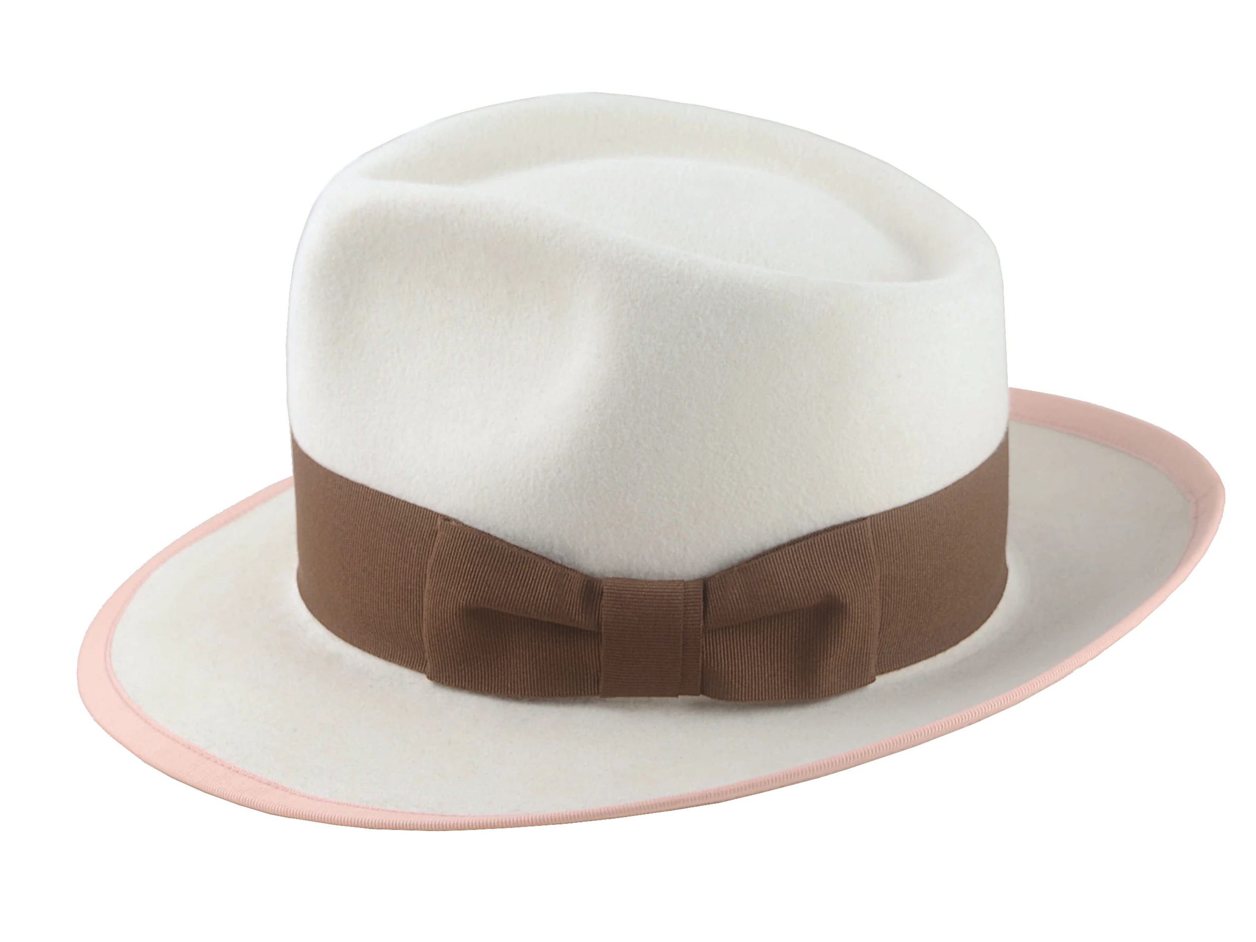 The Galante: Detailed view of the syrup grosgrain ribbon hatband | Agnoulita Hats