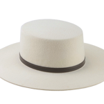 Flat Crown Wide Brim Bolero Hat | The ASTRUM | Custom Handmade Hats Agnoulita Hats 6 | Off-White, Western Style