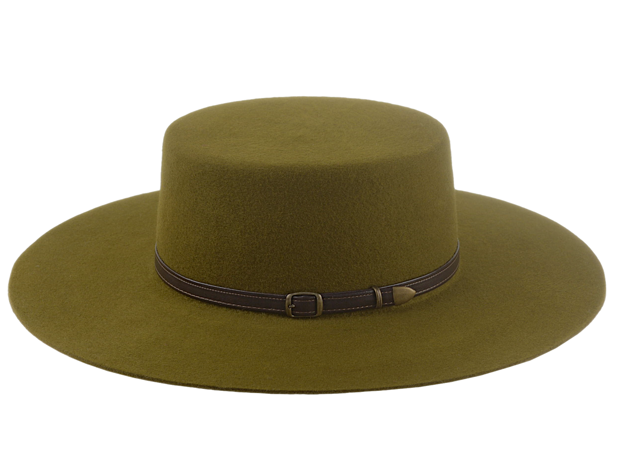 Outback Style Wide Brim Hat | The GALLOPER | Custom Handmade Hats Agnoulita Hats 2 | Olive Green, Western Style