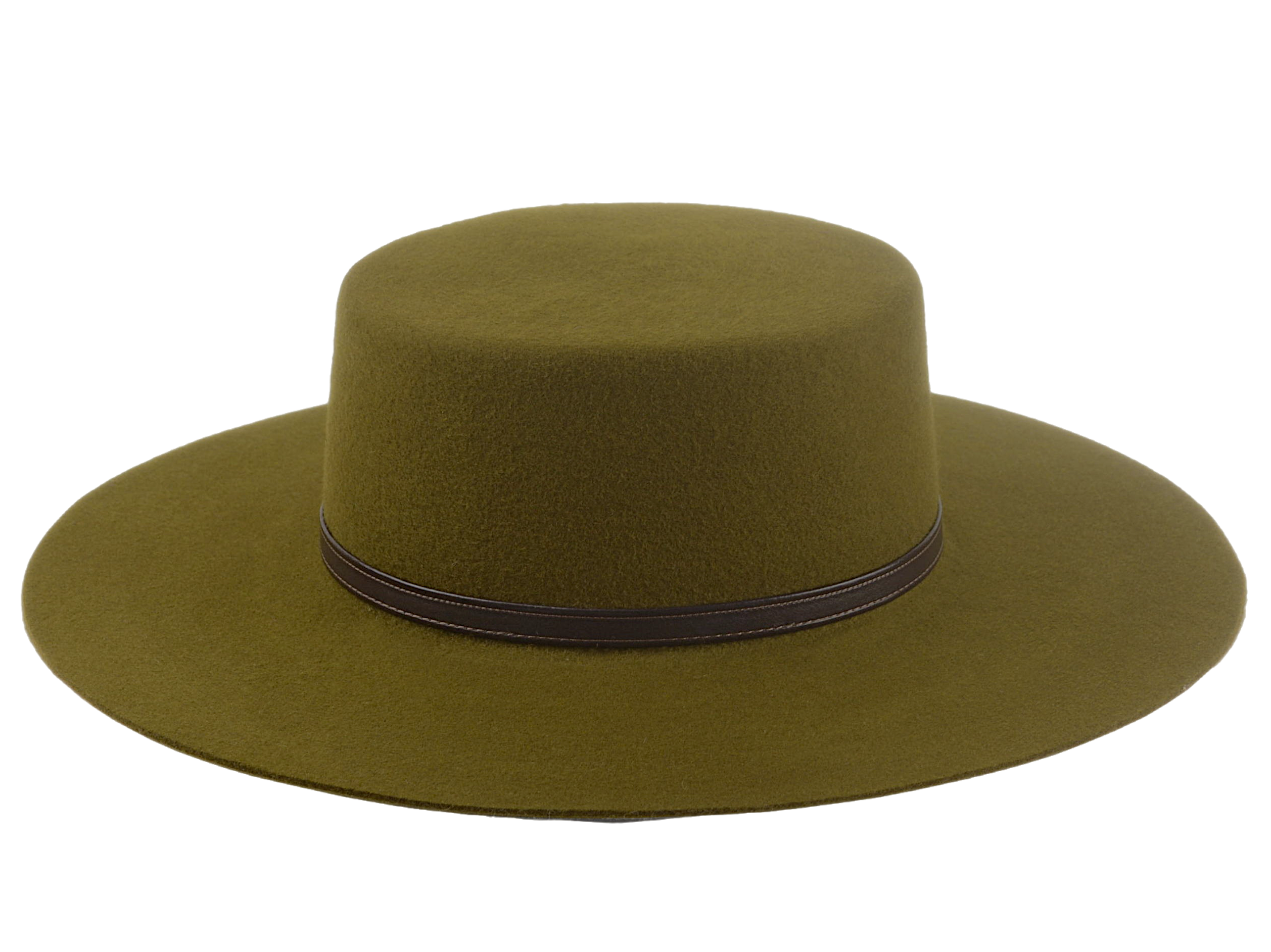 Outback Style Wide Brim Hat | The GALLOPER | Custom Handmade Hats Agnoulita Hats 5 | Olive Green, Western Style