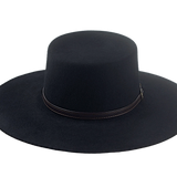 Flat Crown Cowboy Hat | The GALLOPER | Custom Handmade Hats Agnoulita Hats 6 | Black, Western Style
