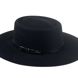 Fur Felt Gamblers Hat | The GAMBLER DELUXE | Custom Handmade Hats Agnoulita Hats 3 | Black, Rabbit fur felt, Telescope, Western Style