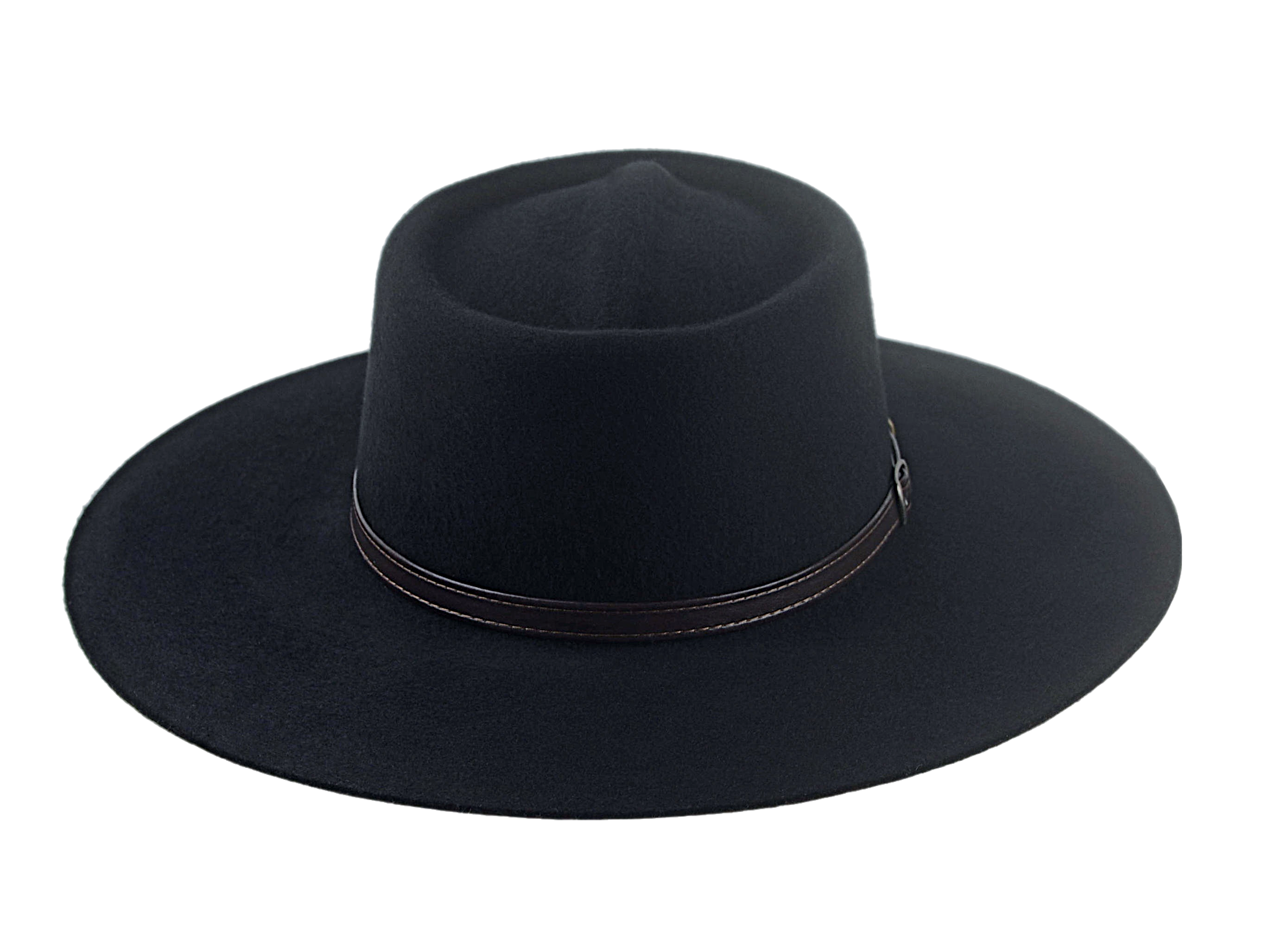 Wide Brim Gamblers Hat | The GAMBLER | Custom Handmade Hats Agnoulita Hats 6 | Black, Telescope, Western Style